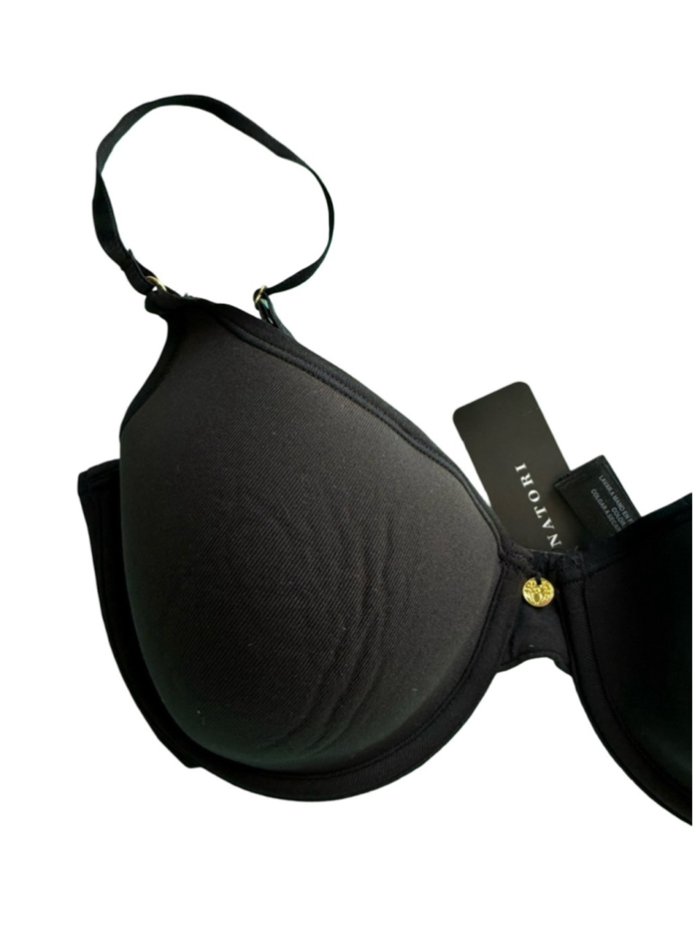 Natori Black Smooth Underwire T-Shirt Bra Size 32D Casual Everyday Supportive - Picture 6 of 7